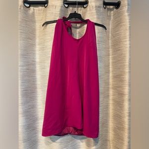 Women Halter Dress Pink Large